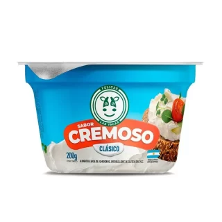 Queso cremoso clásico Felices las vacas