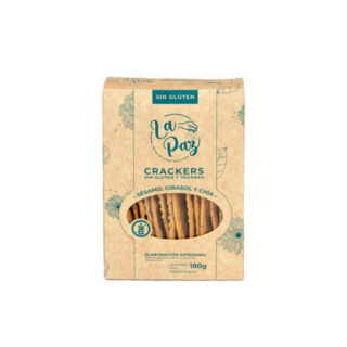 Galletitas crackers sésamo girasol y chía La Paz