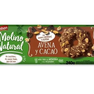 Galletas dulces Molino Natural Avena y Cacao
