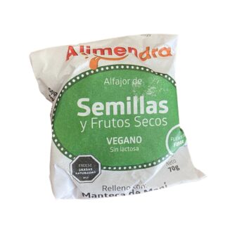 Alfajor Semillas y frutos secos vegano Alimendra