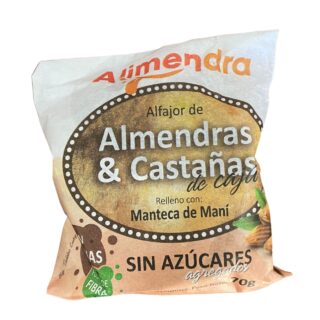 Alfajor Alemndras y castañas Alimendra