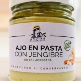 Ajo en pasta con jengibre Andina de alimentos