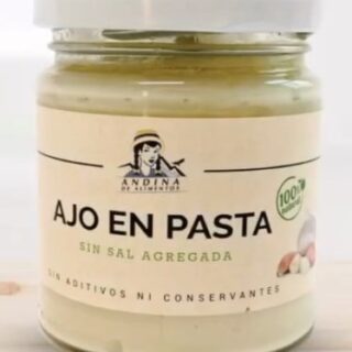 Ajo en pasta Sin Sal agregada Andina de alimentos