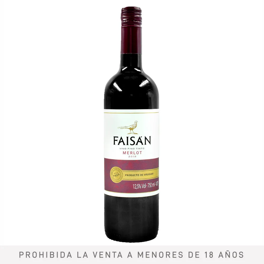 Vino Merlot Faisán