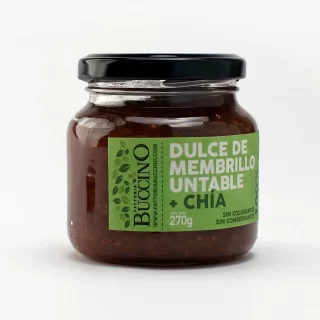 Dulce de Membrillo Untable + Chía 270g FACTORÍA BUCCINA