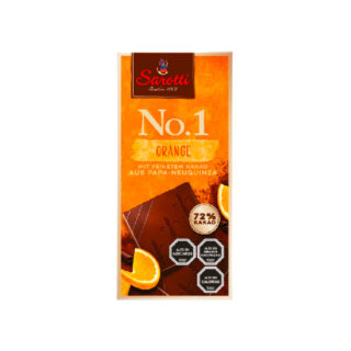 Tableta de chocolate negro 72% Sarotti Naranja