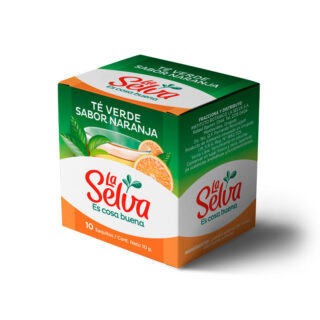 Cajas de Té La Selva - Té Verde Sabor Naranja
