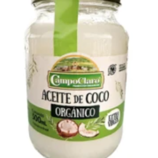 Aceite de Coco Orgánico Extra Virgen 500ml CAMPOCLARO