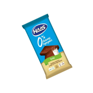 Chocolate con leche 0% azúcar agregada HAAS 150 gr
