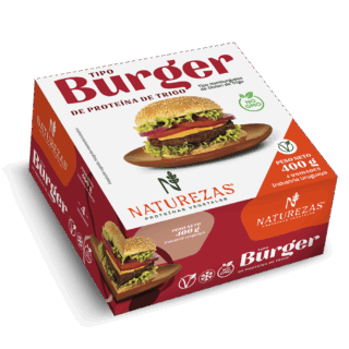 Tipo Burguer de proteina de trigo Naturezas x4