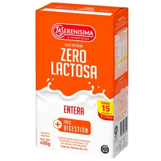 Leche en polvo Zero lactosa La Serenísima 400g